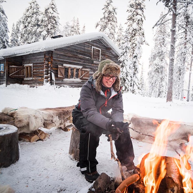Unique corporate meeting venue inside a traditional wilderness lodge in the Arctic Circle